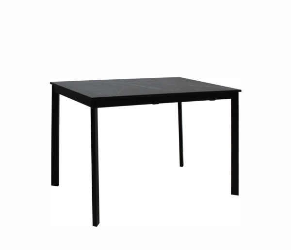 Стол АХЕН-2 70х110/160 мрамор чер/муар.чер ВС/472