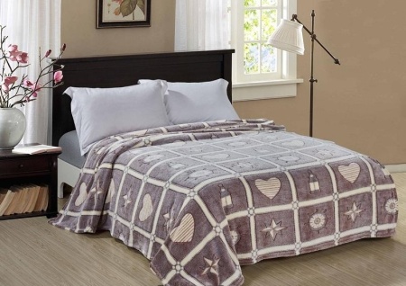 Плед Cleo "БАМБУК" полуторный 150*200 микрофибра 100% 150/139-pb