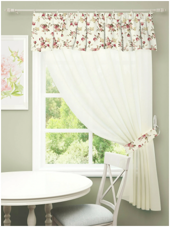 Тюль Стильный дом "Цветочное настроение", 250*200 см