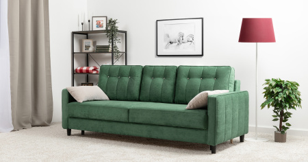 Диван - кровать Арно (Арт. ТД 566 Лаки 20 (хвойный зеленый), Лаки 20 (хвойный зеленый), Vertical 91