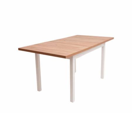 Стол Лео 80/120/160 (белый/вотан)