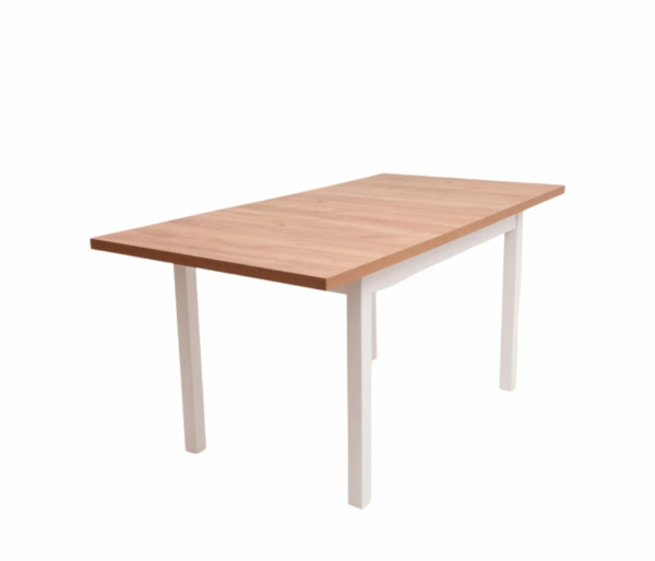 Стол Лео 80/120/160 (белый/вотан)