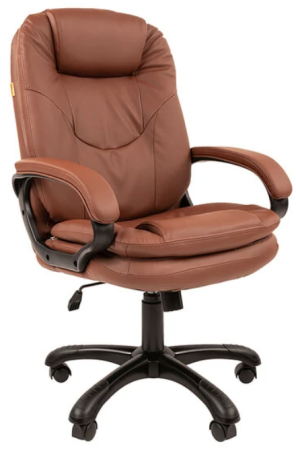 Офисное кресло Chairman 668 Россия экопремиум коричневый (новый)