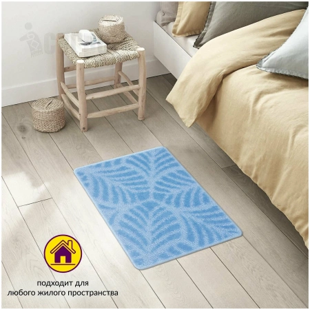 Коврик АКТИВ icarpet 40х60 001 голубой 11