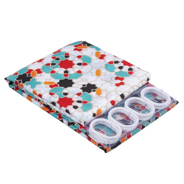 VETTA Шторка для ванной, полиэстер, 180x180см, "Франко", 4 дизайна 461-534