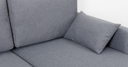 Диван - кровать угловой Дилан (Арт. ТД 423 Сага дарк грей (темно-серый))