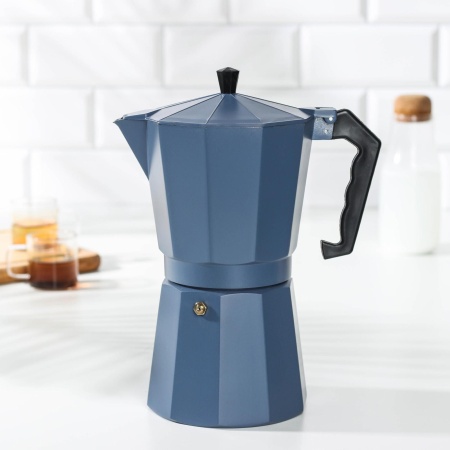 Кофеварка гейзерная «Гармония», на 12 чашек, цвет серый 5182518   