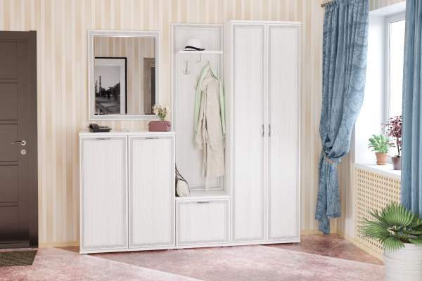 ПК-1003-СЯ мебель для прихожей (комплект из: ЗР-1001, ТБ-1001, ВШ-1001, ТБ-1042, ШК-1034)