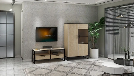 "ВИРТОН-11" Тумба ТВ (ФУР) (Дуб Крафт Золотой)