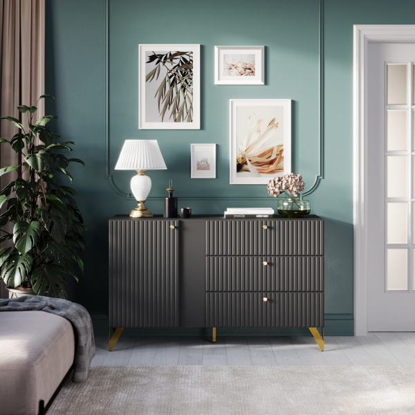 RENO комод КД-3 Чёрный