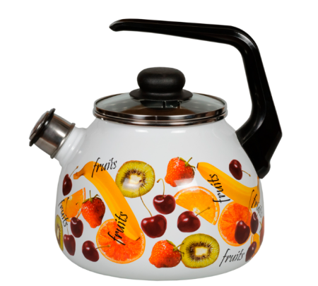 Чайник сф. со св. 2л "Fruits", белосн., 1RA12