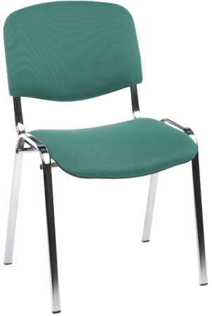Офисный стул Изо хром плюс Ткань сетка зеленая 560х600х840
