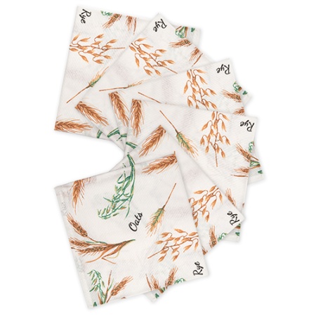 Набор салфетик декоративных 35х35 6шт "Радушная хозяйка " (Колоски)Арт-2661