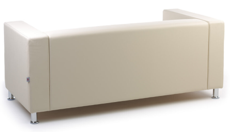 Диван 4-х местный Аполло Д4 экокожа Euroline 907 (кремово-белая) 2140*850*700