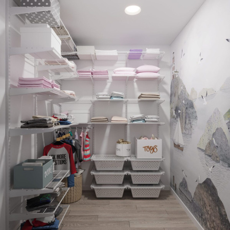   Система для хранения детских вещей белая