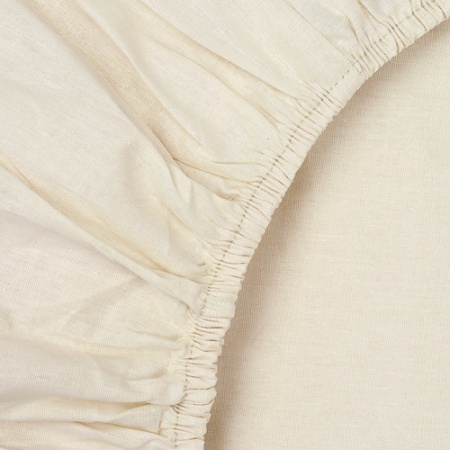 Простыня на резинке "Цвет Эмоций" 140х200х20, поплин, 100% хлопок (Бежевый ВБ)