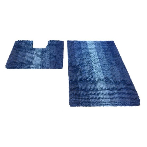 Набор ковриков д/в SHAHINTEX MULTIMAKARON 60*90+60*50 синий