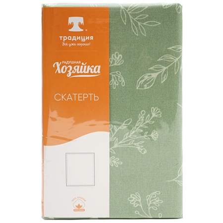 Скатерть декоративная  145х145 "Радушная хозяйка (Традиция)" (Ботаника грин)