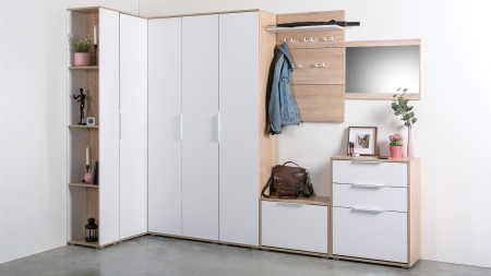 Куба Комод 13.113 (Дуб сонома Белый премиум)