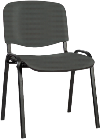 Офисный стул ISO black ИЗО плюс ткань сетка светло-серая 560*600*840