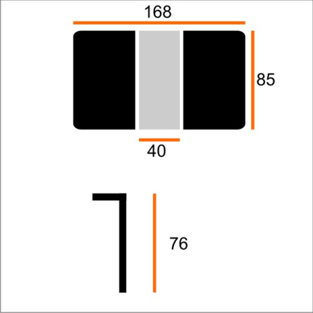 Стол ВАНКУВЕР-П-АВТО 85х128/168 мрамор бел/бел+муар.чер ВС/526