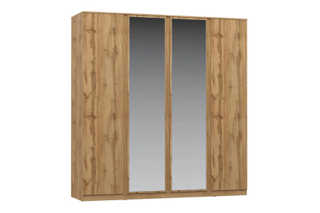 STERN шкаф 4-х дверный с зеркалом Дуб Вотан