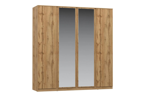 STERN шкаф 4-х дверный с зеркалом Дуб Вотан