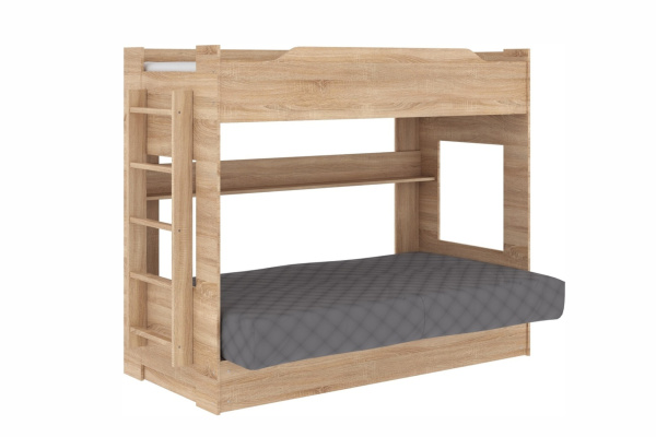 Двухъярусная кровать с диваном Клик-Клак (дуб сонома)