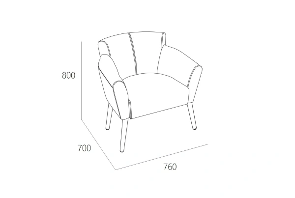 Кресло Вирджиния СК (Sherlock 975)