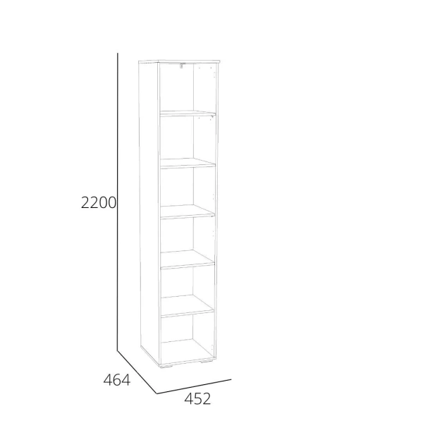 НМ 041.43 Шкаф для белья ("Банни", Левый, Меренга, Макарун, Белый, Дуб сонома)
