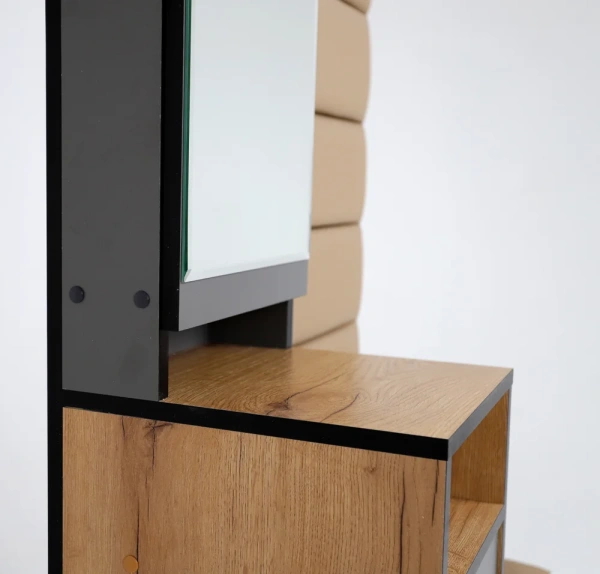 "ОЛЬГА-ЛОФТ 1" Прихожая (Дуб Крафт Золотой / Темно Серый)