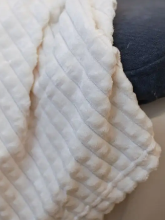 Плед Велсофт  Карре 1,5 (МОЛОКО)