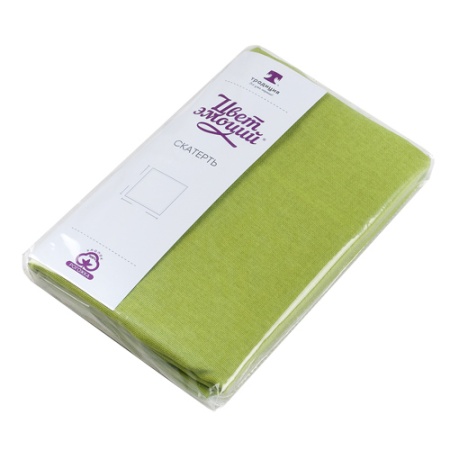 Скатерть рогожка 145х145  "Цвет Эмоций" (Лайм)