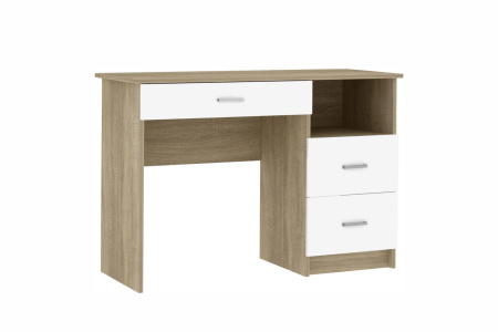 БЛАНКА стол туалетный дуб Сонома/Белый глянец