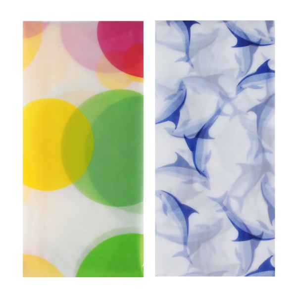 VETTA Шторка для ванной, ПЕВА, 180x200см, "Круги", 2 дизайна 461-324