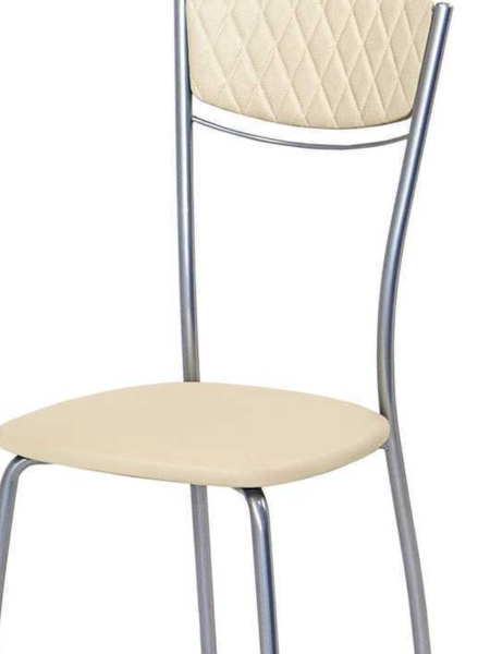 Стул Олива-4 ЛАЙТ хром-лак (К07-тем.беж)