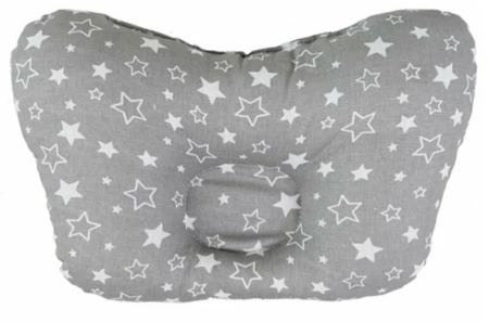 Подушка детская 40*60 анатомическая "Бабочка""BabyRelax"леб пух  бязь Сафари б/з