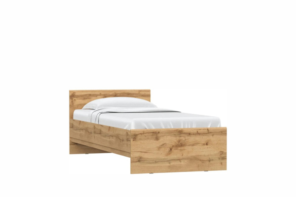 STERN кровать 90х200 Дуб Вотан + Кроватное основание(Ламели на ленте) 900х2000
