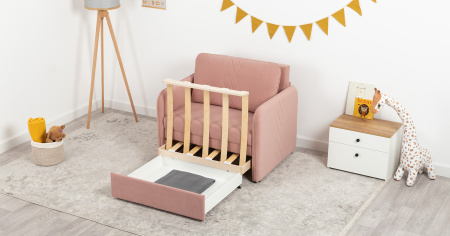 Кресло - кровать Юта (85) (Арт. ТК 522 Вивальди 27 (пастельный коралловый), Вивальди 27 (пастельный