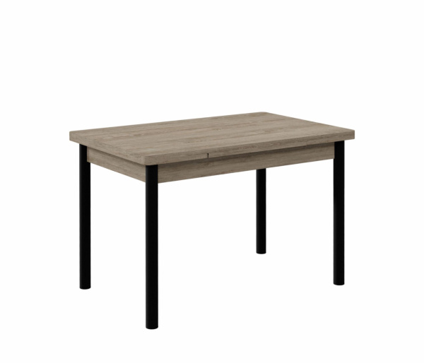 Стол Милан-1 EVO 70*110 (+30+30) (ноги черный) (Дуб каньон)