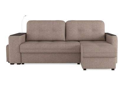 Диван-кровать угловой "SMART" Б4-2Т-1Пф-Б3 СК (Sherlock 932)