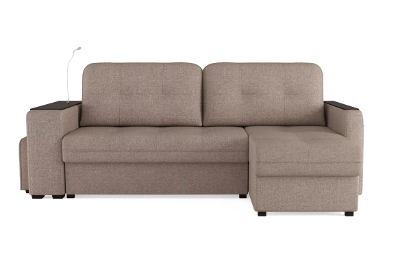 Диван-кровать угловой "SMART" Б4-2Т-1Пф-Б3 СК (Sherlock 932)