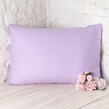 Наволочка "Цвет Эмоций" 50х70, поплин, 100% хлопок (Лаванда)