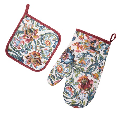 Набор для кухни 2 предмета "Радушная хозяйка (Традиция)" (рукавичка-прихватка, прихватка) (Дивный са