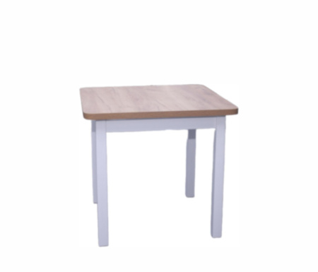 Стол Лео 80/80 (белый/вотан)