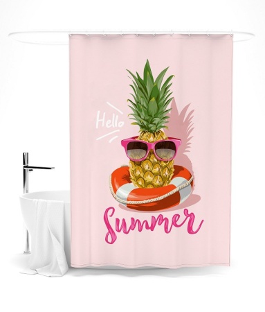 Штора для ванной Модный фрукт 145*180 см 