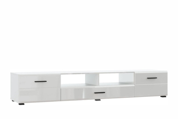 GLOSS тумба для ТВ-200 Белый/Белый глянец