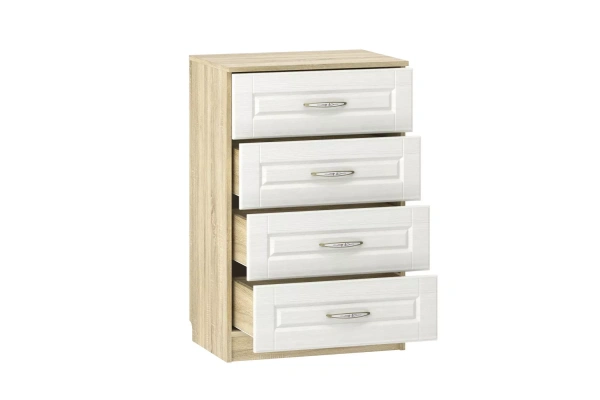 НМ 040.38 Х Комод ("Оливия", Белое дерево, Дуб Сонома)