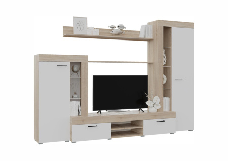 59ГДСБ Гостиная "Дельта" ЛДСП (сонома/белый)