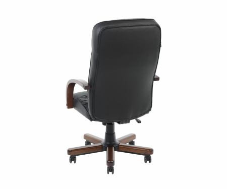 Кресло руководителя Бюрократ Т-9923 Walnut T-9923 Black Кожа 970*670*430